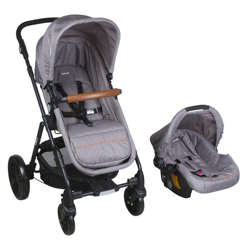 Coche Travel System Cloud Gris