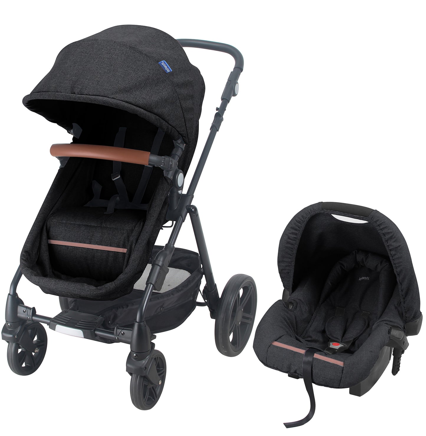 Coche Travel System Cloud Gris Oscuro