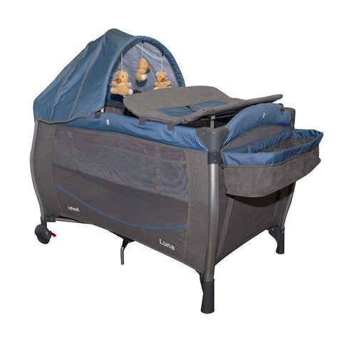 Corral Cuna con Canopy Luna Azul