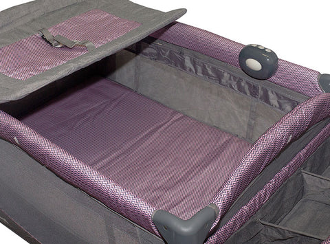 Corral Cuna con Canopy Luna Rosado