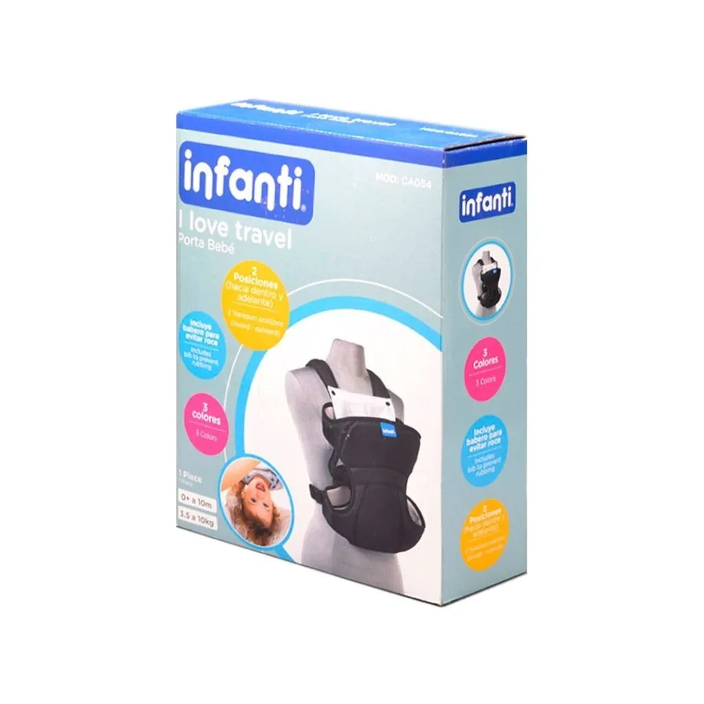 Portabeb I Love Travel Negro Infanti Latam