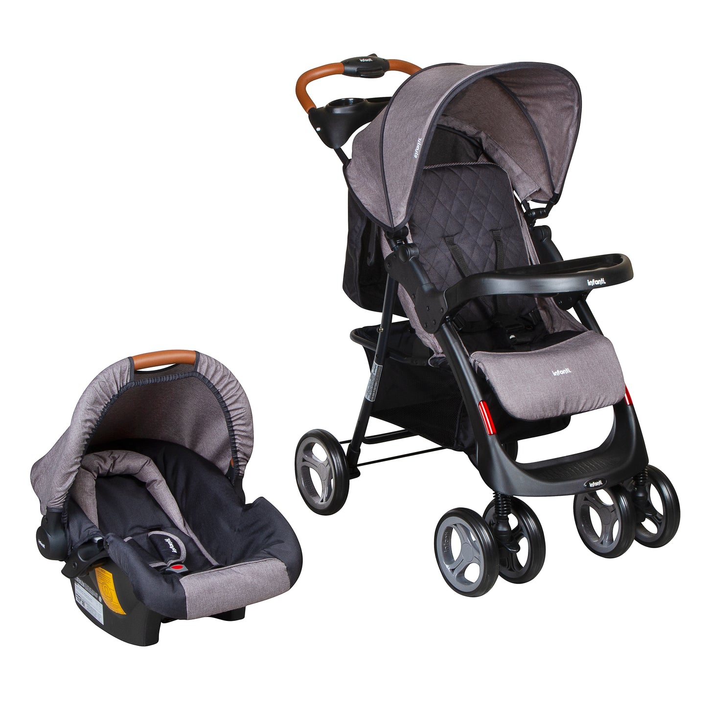 Coche Travel System Pompeya Gris